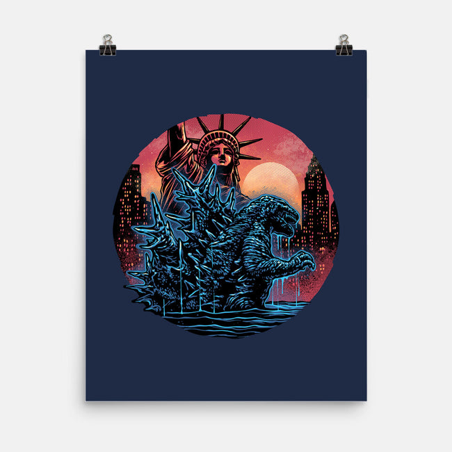 Rise Of The Radioactive Beast-None-Matte-Poster-glitchygorilla