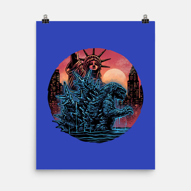 Rise Of The Radioactive Beast-None-Matte-Poster-glitchygorilla
