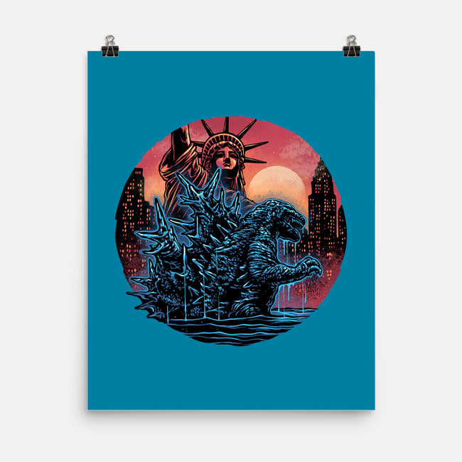 Rise Of The Radioactive Beast-None-Matte-Poster-glitchygorilla