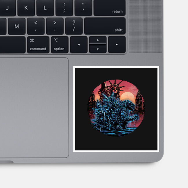 Rise Of The Radioactive Beast-None-Glossy-Sticker-glitchygorilla