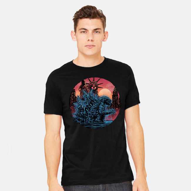 Rise Of The Radioactive Beast-Mens-Heavyweight-Tee-glitchygorilla