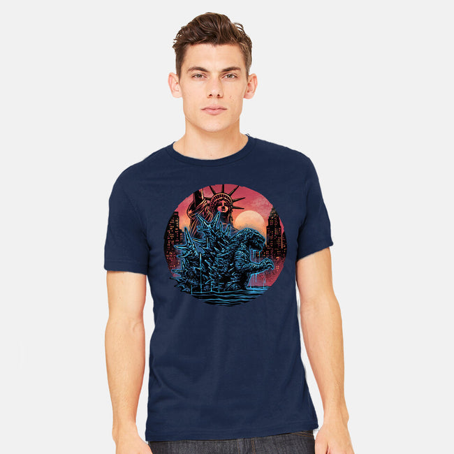 Rise Of The Radioactive Beast-Mens-Heavyweight-Tee-glitchygorilla