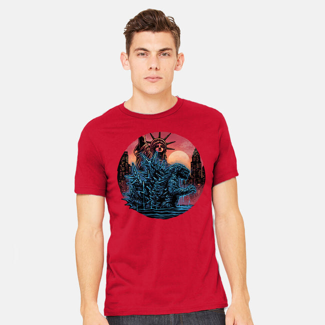 Rise Of The Radioactive Beast-Mens-Heavyweight-Tee-glitchygorilla