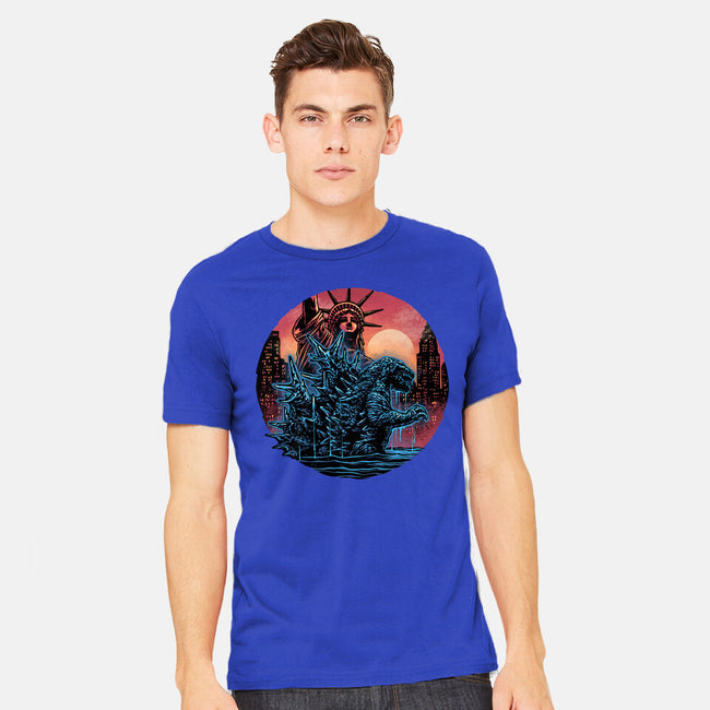 Rise Of The Radioactive Beast-Mens-Heavyweight-Tee-glitchygorilla