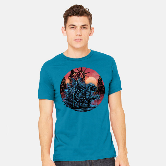 Rise Of The Radioactive Beast-Mens-Heavyweight-Tee-glitchygorilla