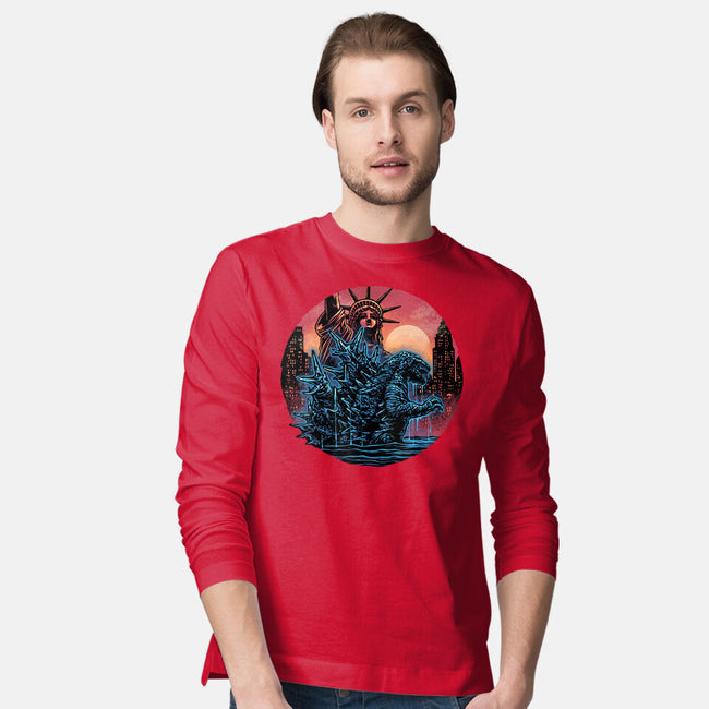 Rise Of The Radioactive Beast-Mens-Long Sleeved-Tee-glitchygorilla
