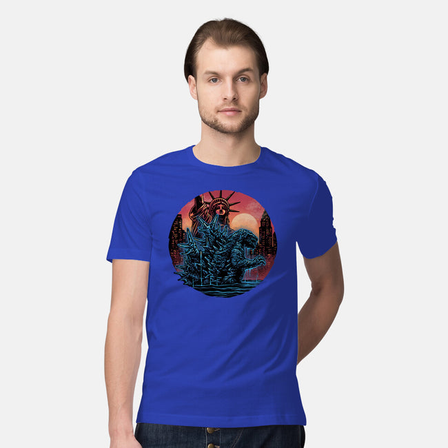 Rise Of The Radioactive Beast-Mens-Premium-Tee-glitchygorilla