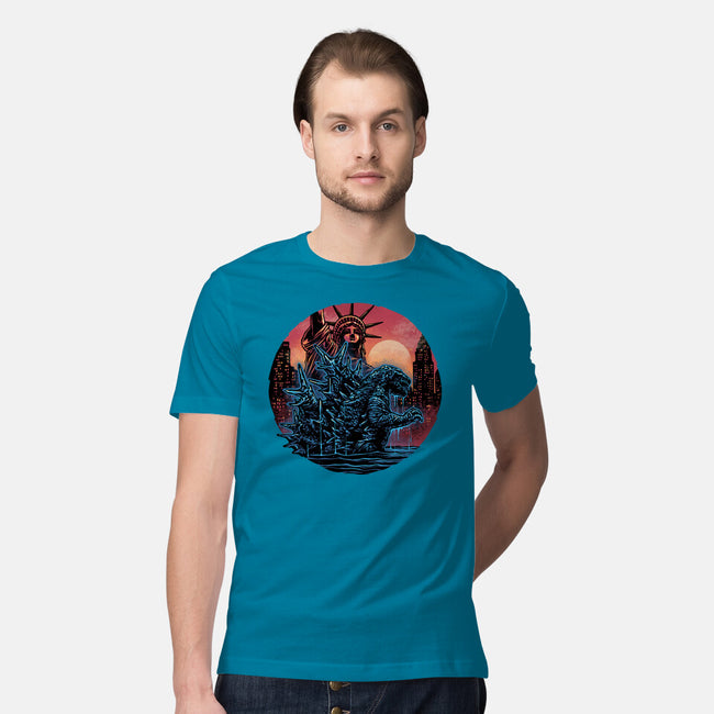 Rise Of The Radioactive Beast-Mens-Premium-Tee-glitchygorilla