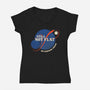 Still Not Flat-Womens-V-Neck-Tee-kg07