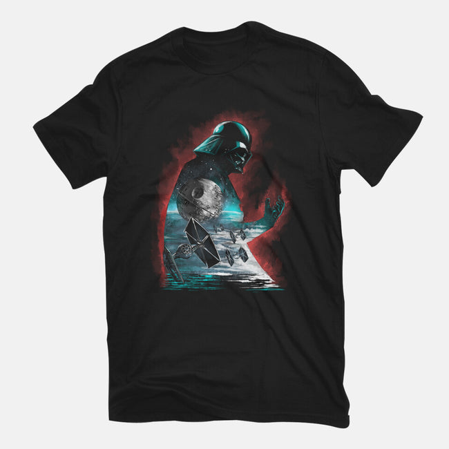 The Dark Sithlhouette-Womens-Fitted-Tee-zascanauta