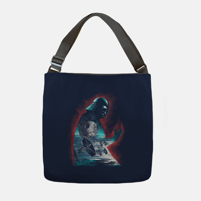 The Dark Sithlhouette-None-Adjustable Tote-Bag-zascanauta