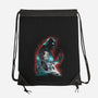 The Dark Sithlhouette-None-Drawstring-Bag-zascanauta