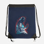 The Dark Sithlhouette-None-Drawstring-Bag-zascanauta