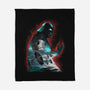 The Dark Sithlhouette-None-Fleece-Blanket-zascanauta