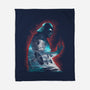 The Dark Sithlhouette-None-Fleece-Blanket-zascanauta