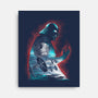 The Dark Sithlhouette-None-Stretched-Canvas-zascanauta