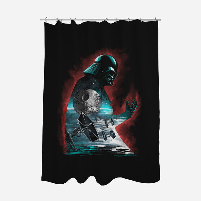 The Dark Sithlhouette-None-Polyester-Shower Curtain-zascanauta