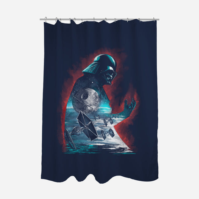 The Dark Sithlhouette-None-Polyester-Shower Curtain-zascanauta