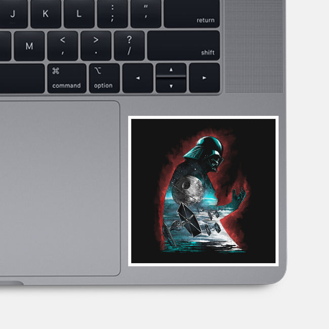 The Dark Sithlhouette-None-Glossy-Sticker-zascanauta