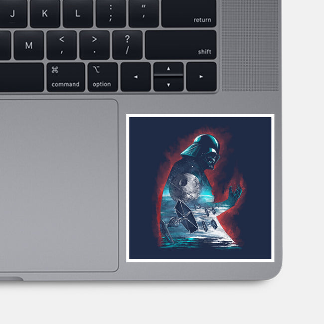 The Dark Sithlhouette-None-Glossy-Sticker-zascanauta