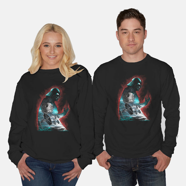 The Dark Sithlhouette-Unisex-Crew Neck-Sweatshirt-zascanauta