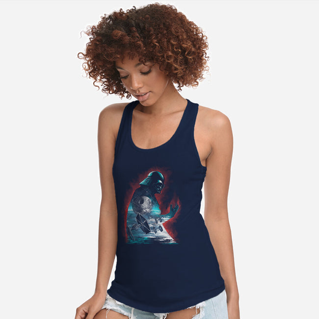 The Dark Sithlhouette-Womens-Racerback-Tank-zascanauta