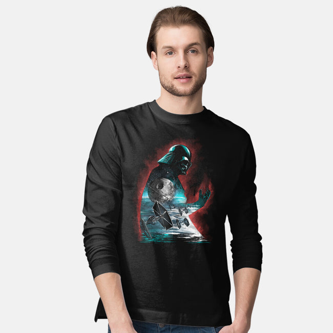 The Dark Sithlhouette-Mens-Long Sleeved-Tee-zascanauta
