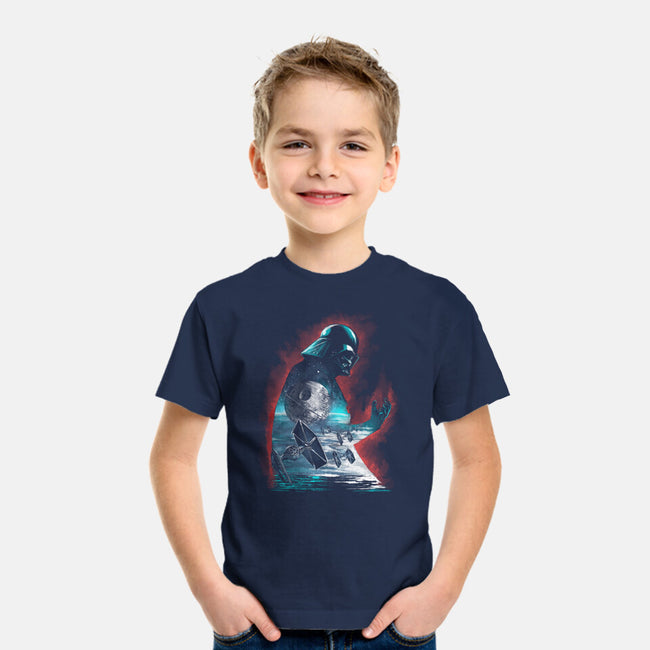 The Dark Sithlhouette-Youth-Basic-Tee-zascanauta