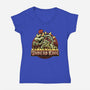 Undead King-Womens-V-Neck-Tee-Astrobot Invention