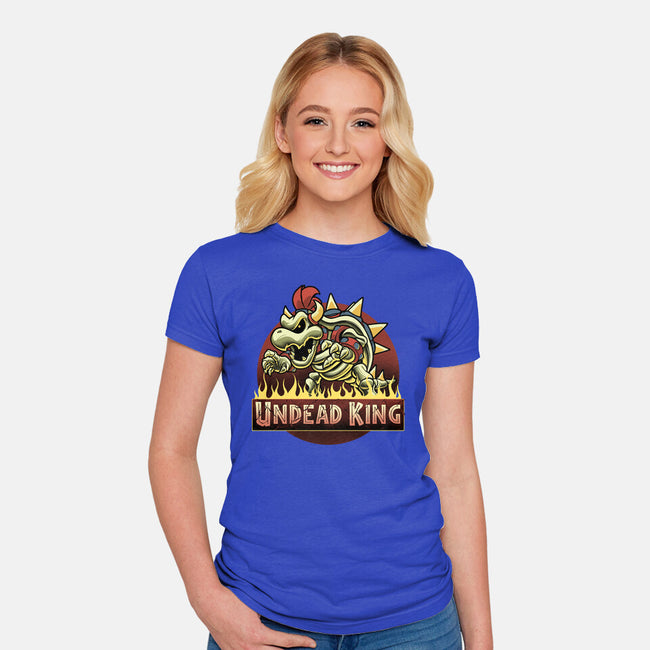 Undead King-Womens-Fitted-Tee-Astrobot Invention