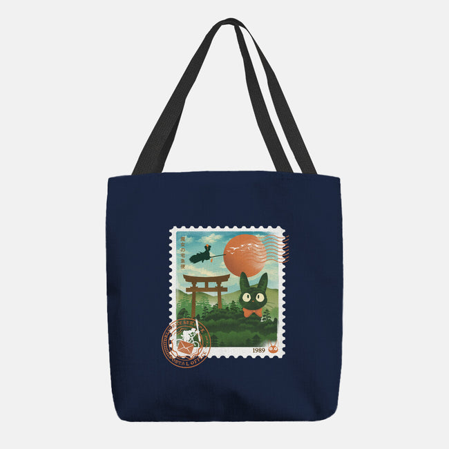 Delivery Express Mail Stamp-None-Basic Tote-Bag-dandingeroz