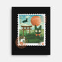 Delivery Express Mail Stamp-None-Stretched-Canvas-dandingeroz