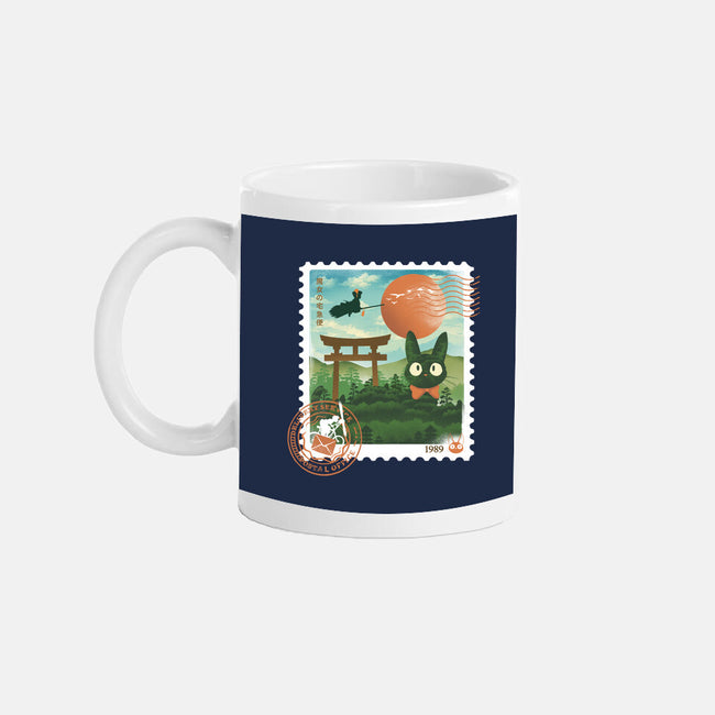 Delivery Express Mail Stamp-None-Mug-Drinkware-dandingeroz