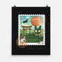 Delivery Express Mail Stamp-None-Matte-Poster-dandingeroz