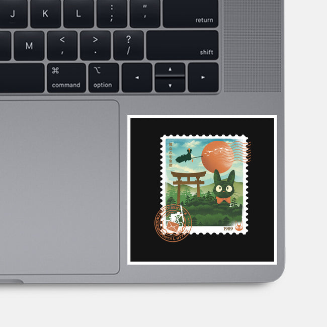 Delivery Express Mail Stamp-None-Glossy-Sticker-dandingeroz