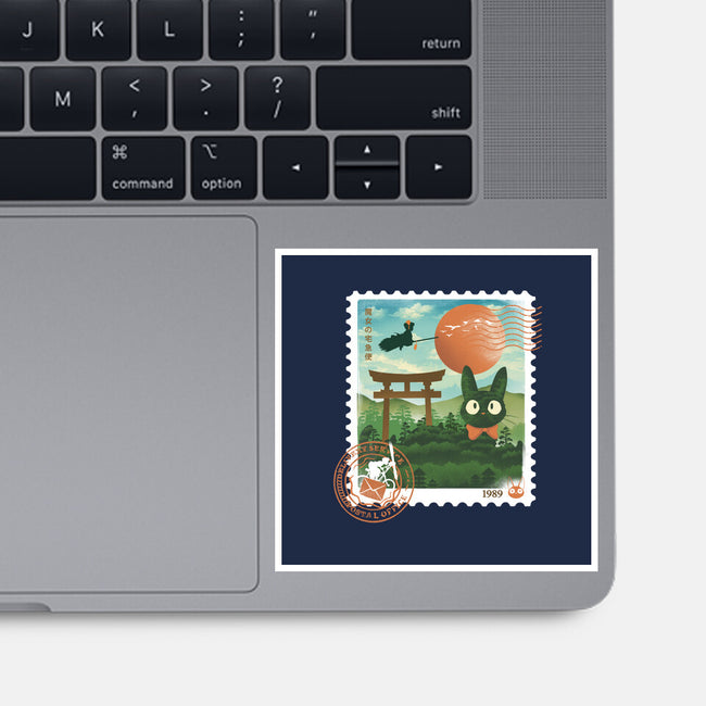 Delivery Express Mail Stamp-None-Glossy-Sticker-dandingeroz