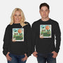 Delivery Express Mail Stamp-Unisex-Crew Neck-Sweatshirt-dandingeroz