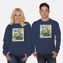 Delivery Express Mail Stamp-Unisex-Crew Neck-Sweatshirt-dandingeroz