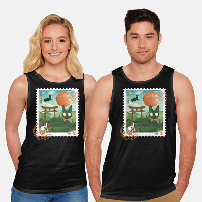 Delivery Express Mail Stamp-Unisex-Basic-Tank-dandingeroz