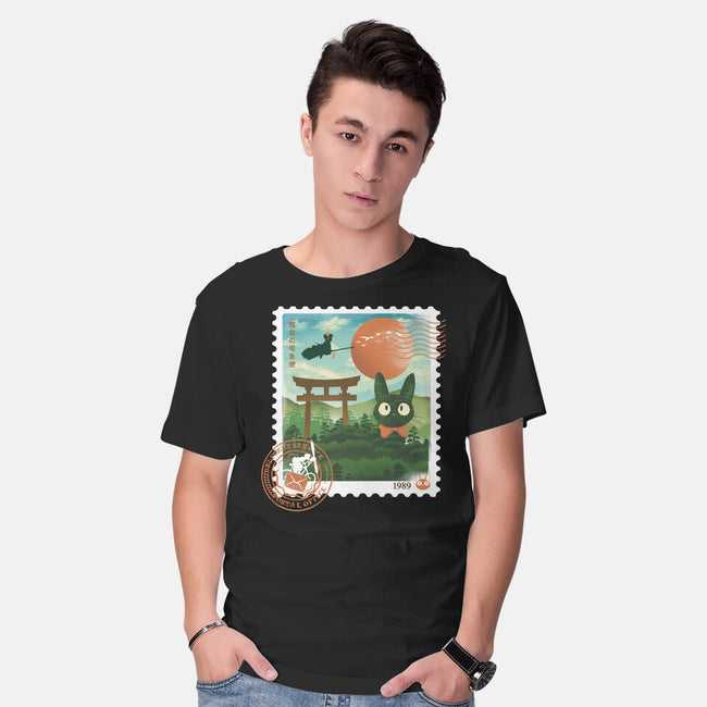 Delivery Express Mail Stamp-Mens-Basic-Tee-dandingeroz