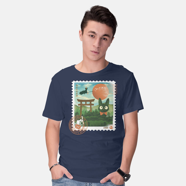 Delivery Express Mail Stamp-Mens-Basic-Tee-dandingeroz