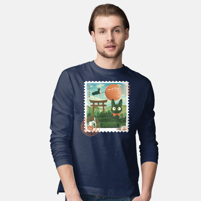 Delivery Express Mail Stamp-Mens-Long Sleeved-Tee-dandingeroz