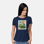 Delivery Express Mail Stamp-Womens-Basic-Tee-dandingeroz