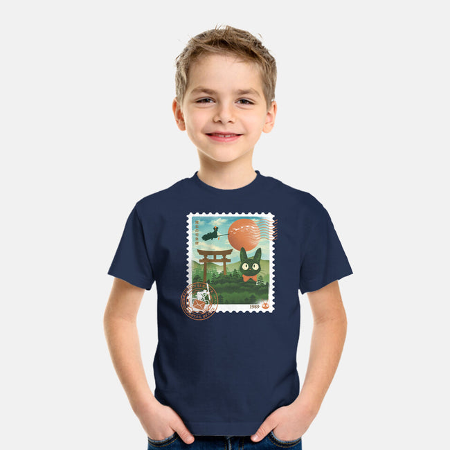 Delivery Express Mail Stamp-Youth-Basic-Tee-dandingeroz