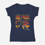 Get Over Here-Womens-V-Neck-Tee-teesgeex