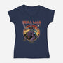 Skull Lord-Womens-V-Neck-Tee-Betmac