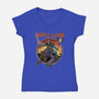 Skull Lord-Womens-V-Neck-Tee-Betmac
