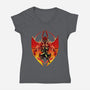 Dante Shadow Of Sparda-Womens-V-Neck-Tee-hypertwenty