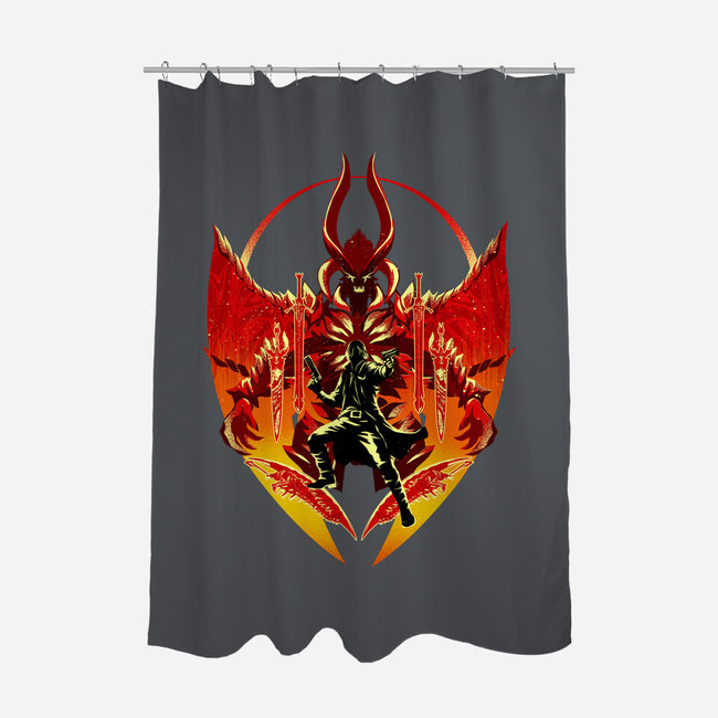 Dante Shadow Of Sparda-None-Polyester-Shower Curtain-hypertwenty