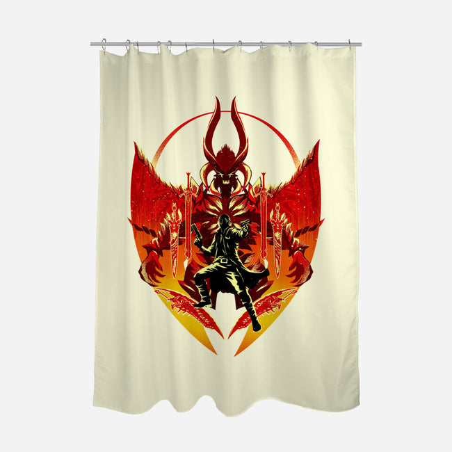 Dante Shadow Of Sparda-None-Polyester-Shower Curtain-hypertwenty